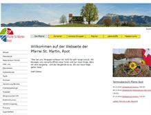 Tablet Screenshot of pfarrei-root.ch